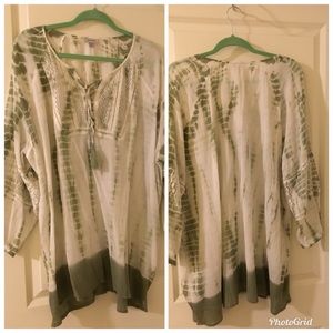 Avenue gauze tunic top